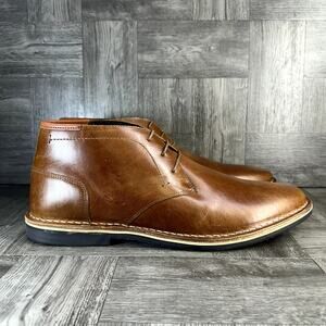 Steve Madden Harken Men's size 16 Cognac Leather Chukka Boots